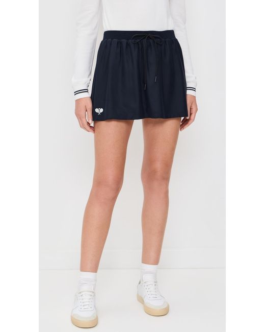 FRAME Black The Tennis Drawstring Skirt