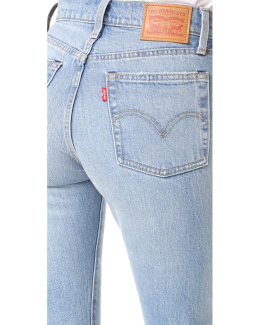 Lyst - Levi'S Wedgie Straight Jeans in Blue