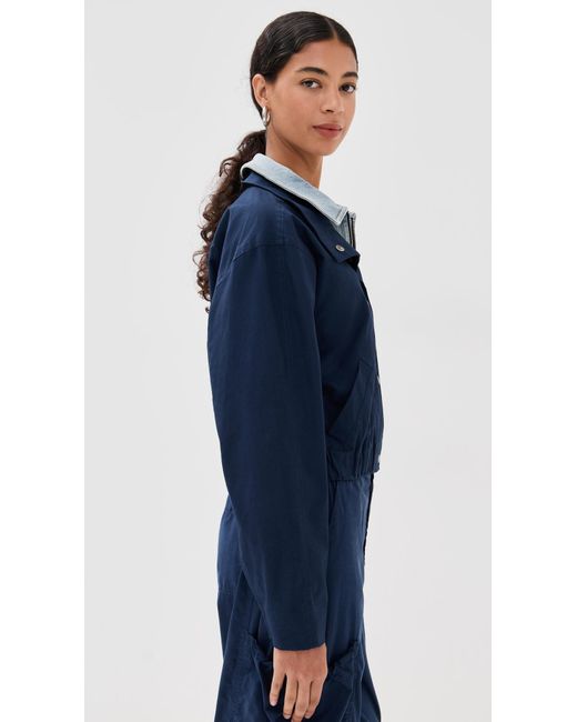 Jonathan Simkhai Blue Apollo Jacket