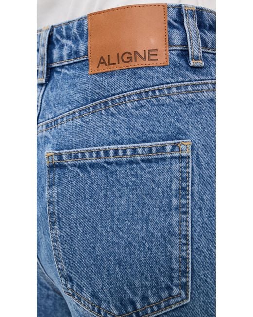 ALIGNE Blue Kick Flare Jeans