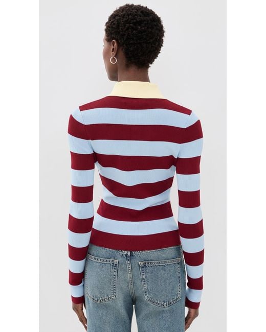 Solid & Striped Red The Debra Top