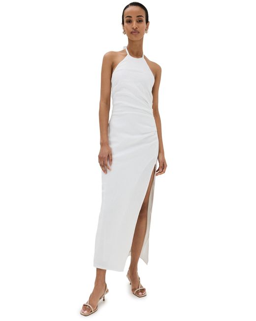 Reformation White Sadey Linen Dress