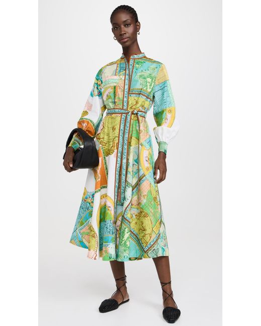 ALMAIS Atlas Shirtdress in Green | Lyst ALMAIS Atlas Shirtdress in Green | Lyst