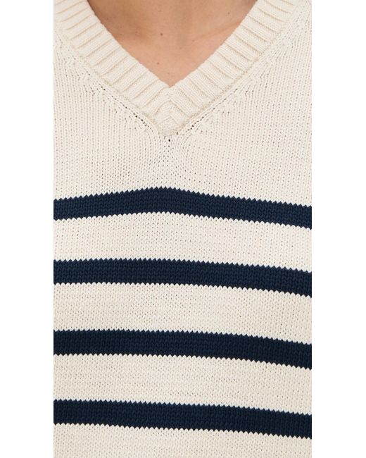 Jenni Kayne Black Cotton Kate V Neck Pullover