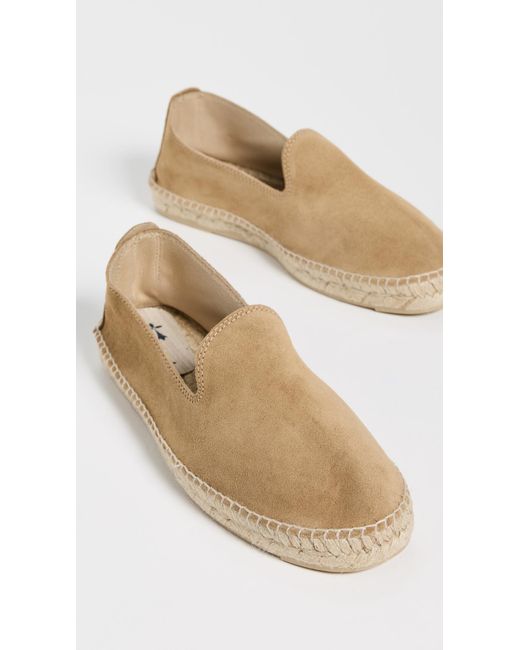 Manebí White Suede Classic Espadrilles for men