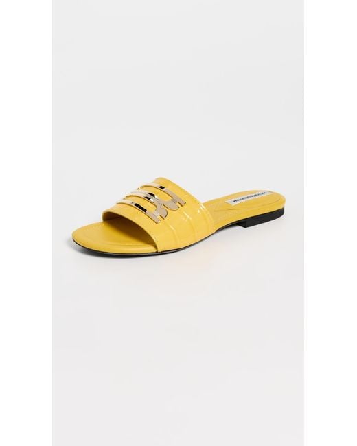 Victoria Beckham Yellow Slides