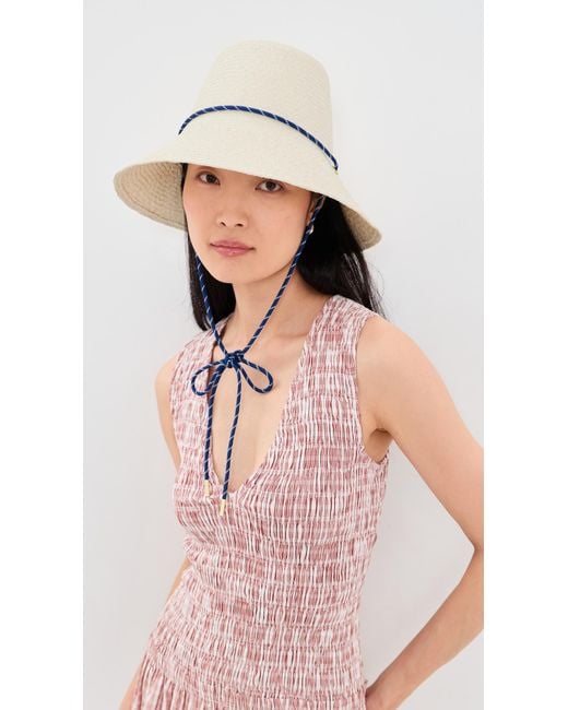 Clare V. White Romy Straw Hat