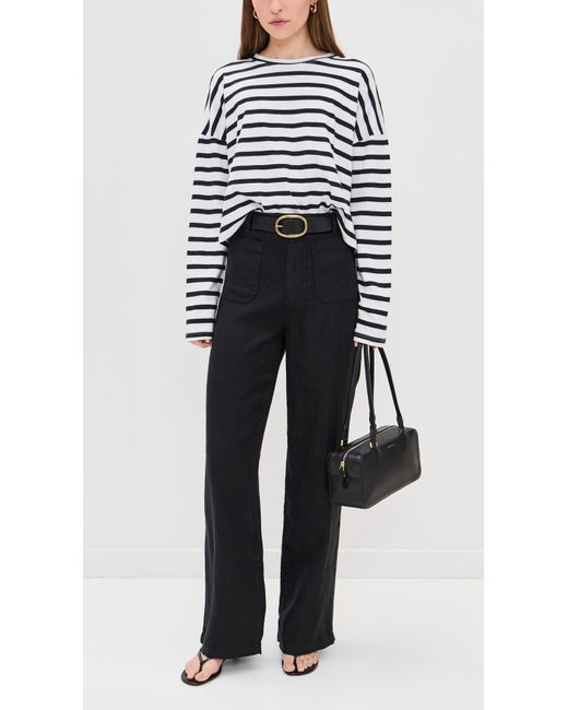 Madewell Black Patch Pocket Flare Pants