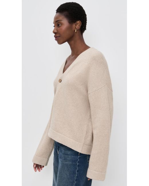 Faherty Brand Natural Jackson V Neck Popover