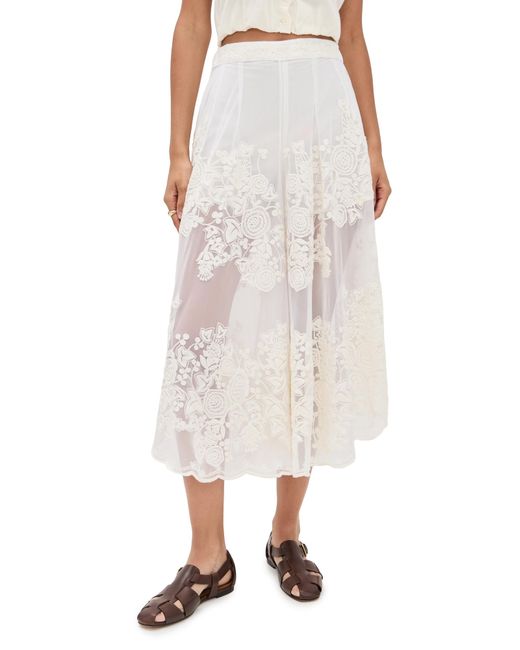 Sea Natural Arielle Lace Flared Pants