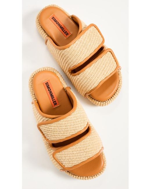 Simon Miller Natural Raffia Cro Slides