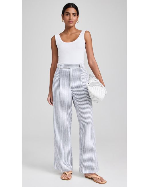 Madewell White The Harlow Wide Leg Pants