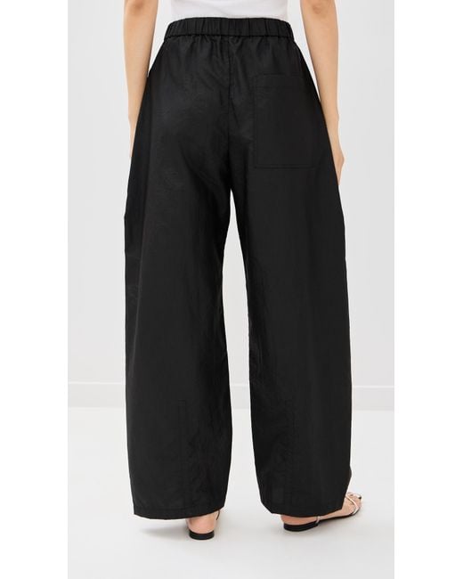 Tibi Black Crispy Nylon Winslow Pant