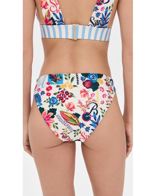 Agua Bendita Blue Ilu Citrus Bikini Bottoms