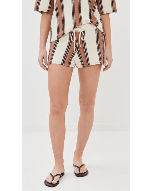 Le Bos Multicolor Striped Shorts