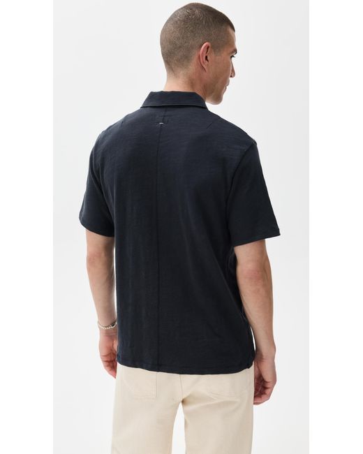 Rag & Bone Blue Classic Flame Polo for men