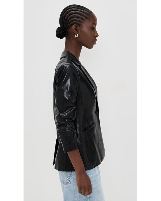Cinq À Sept Black Vegan Leather Kylie Jacket