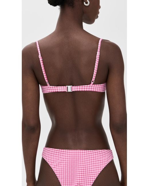 Onia Red Brigitte Bikini Top