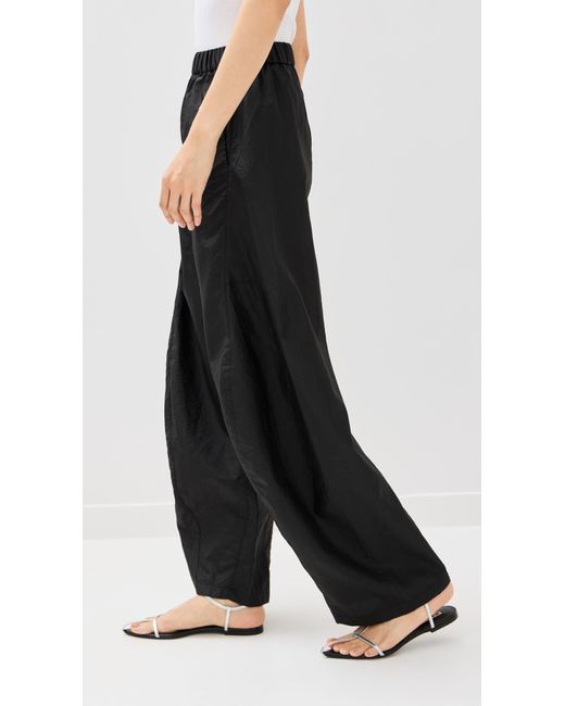 Tibi Black Crispy Nylon Winslow Pant