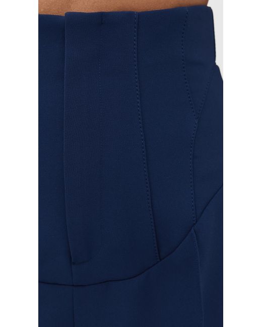 Rosie Assoulin Blue Corset Pants