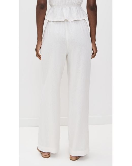 Wayf White Clara Pants