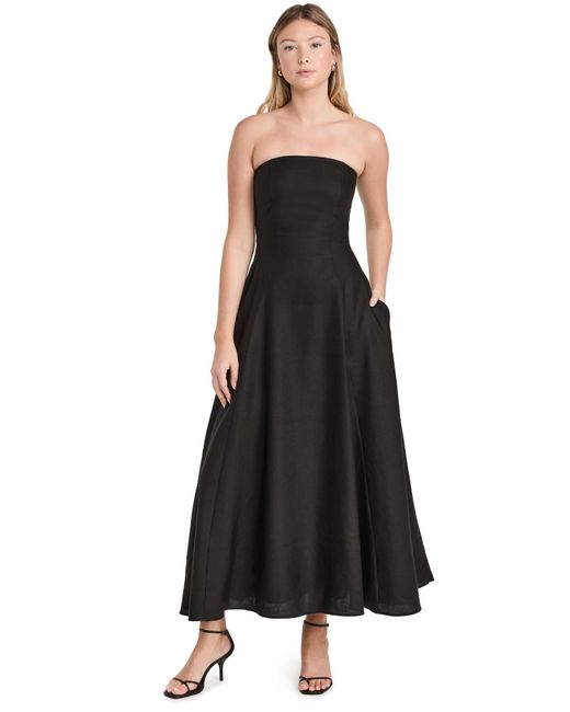 FAVORITE DAUGHTER Black The Favorite Linen Dress