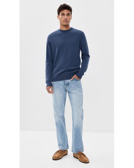 NN07 Blue Ted Soft Wool Sweater for men