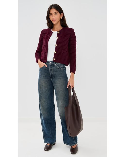 Ba&sh Red Gaspard Cardigan