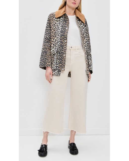 Citizens of Humanity White Lyra Wide Leg Crop Jeans