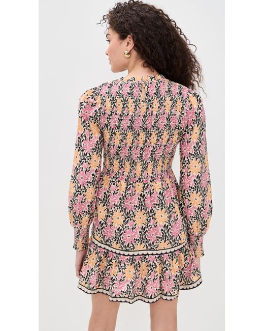 Saylor Multicolor Darla Floral Batik Mini Dress
