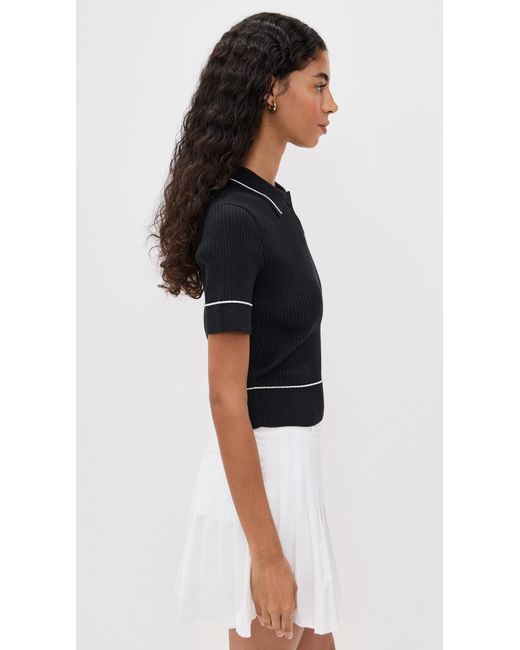 Rhone Black Birdie Sweater Polo