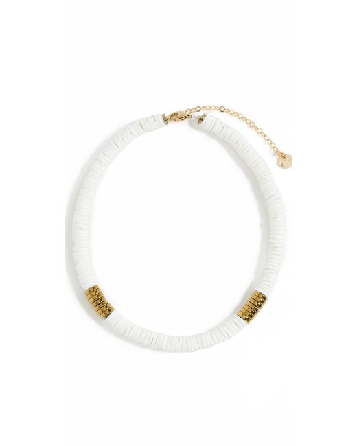 Hijas de Puka White Sea Shell Puka Necklace