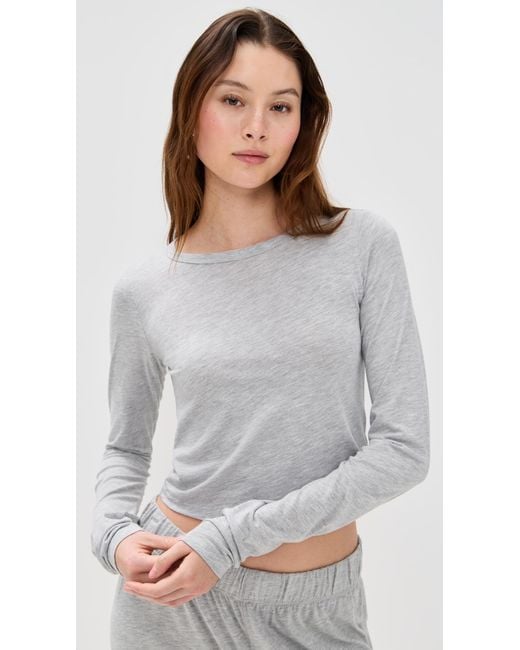 ÉTERNE Gray Baby Tee