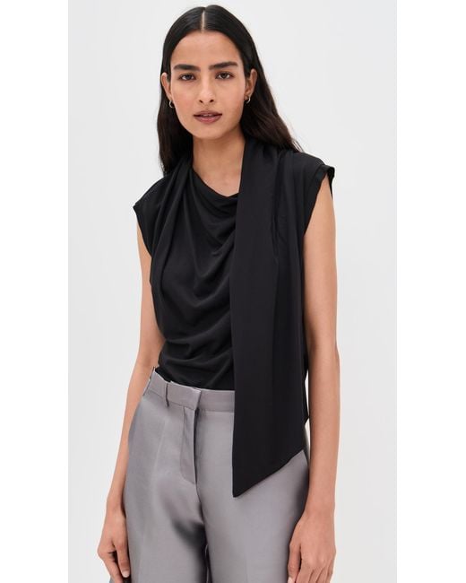 THE GARMENT Black Scarf Tee