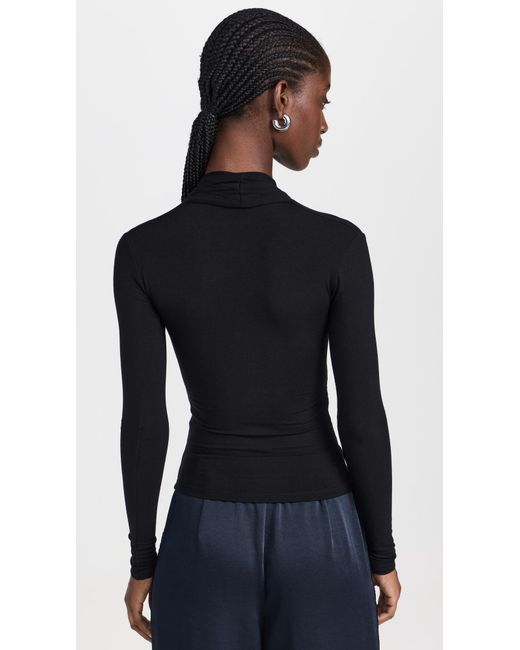 Vince Black Fixed Wrap Top