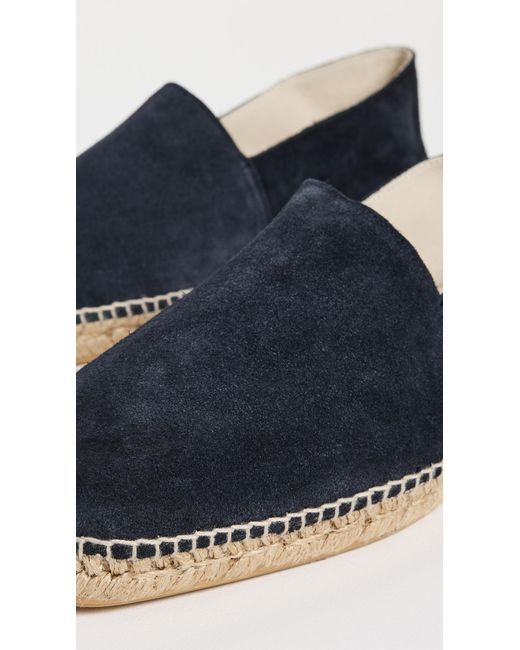 Manebí Blue Suede Square Toe Espadrilles for men