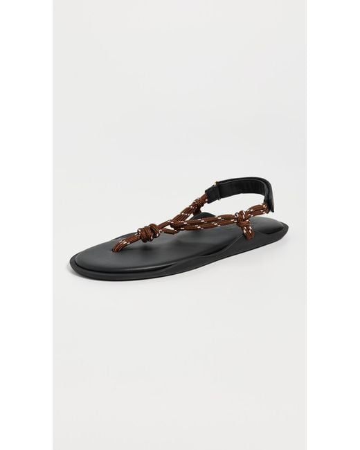 FLOWZE Black Flo Rope Sandals
