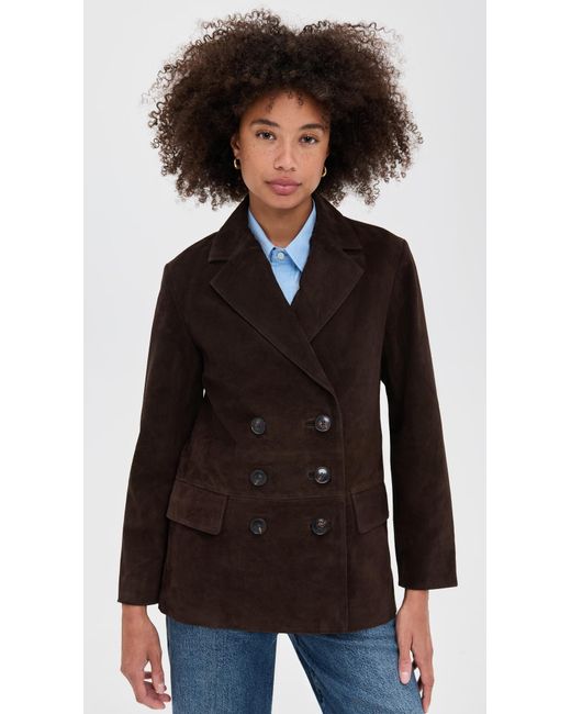 Madewell Black Double-Breasted Blazer