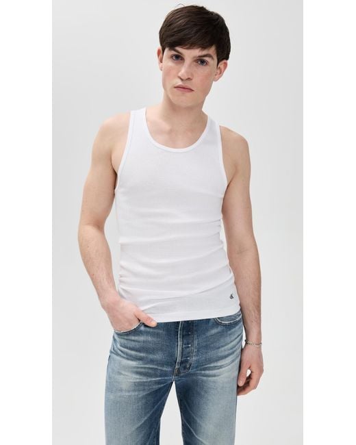 Calvin Klein White Cotton Classic 3-Pack Tank for men