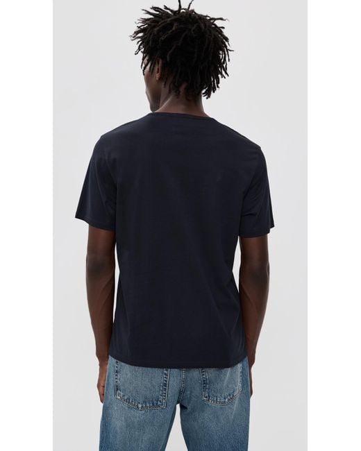 Theory Blue Precise Cotton Tee for men