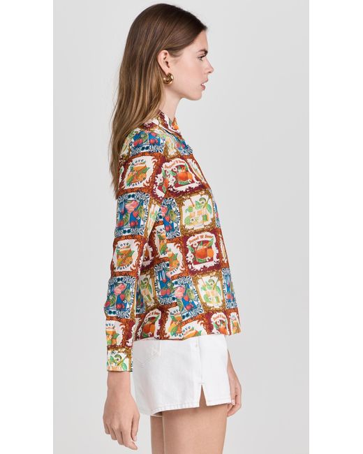 Alice + Olivia Multicolor Aice + Oivia Wia Packet Top A Uer Day