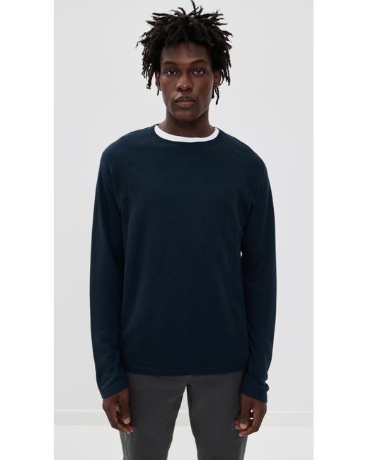 Billy Reid Blue Raglan Crew for men