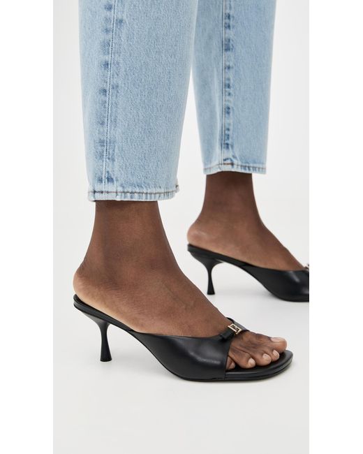 Jonathan Simkhai Black Carey Leather Mules