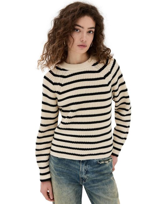 Alex Mill Black Aex I Aaie Puover Sweater Ivory/back