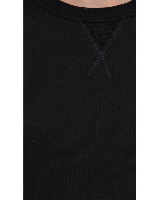 La Ligne Black Cropped James Sweatshirt