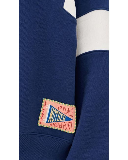 Mother Blue The Drop Square Sweatshirt