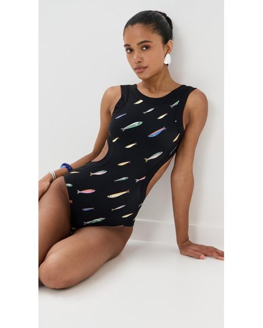 Staud Black Dolce One Piece
