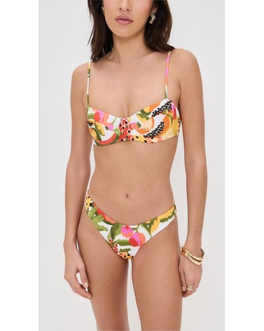 Farm Rio Red Fruits Paradise Low Bikini Bottoms