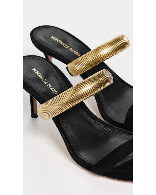 Veronica Beard Black Tobin Sandals