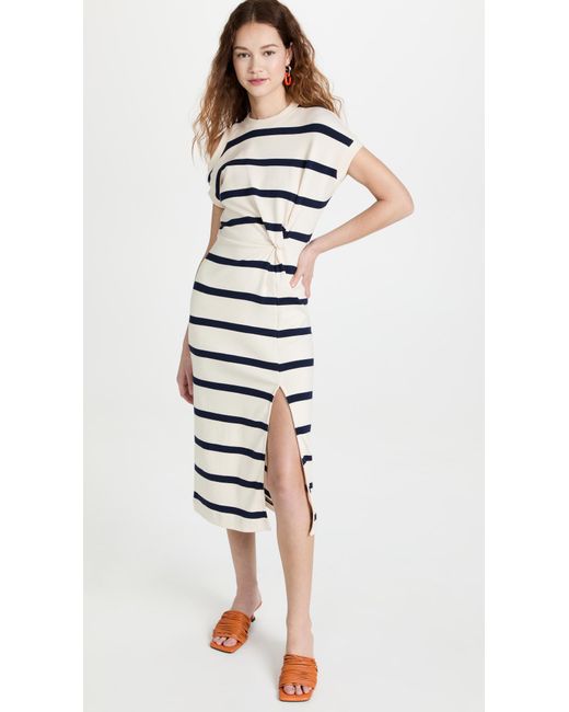 Tanya Taylor Cotton Charlie Dress in Blue | Lyst Canada